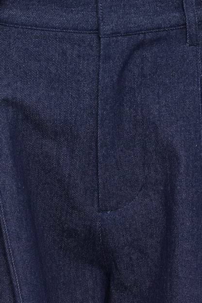 Elinor Cuffed Denim Pant Dark Wash