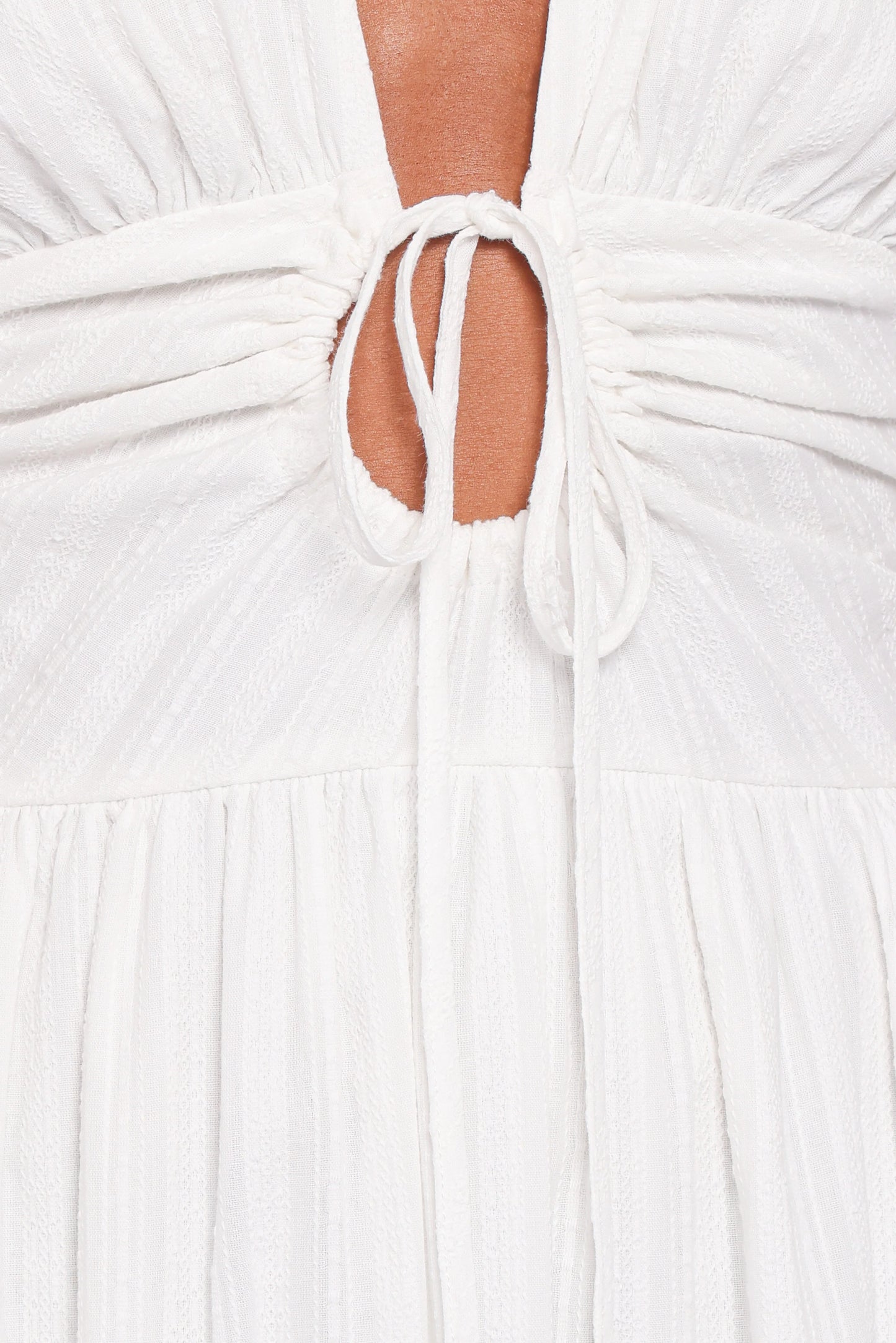 Edel Short Sleeve Maxi Dress White