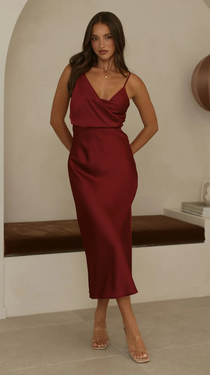 Audrey Maxi Dress Wine