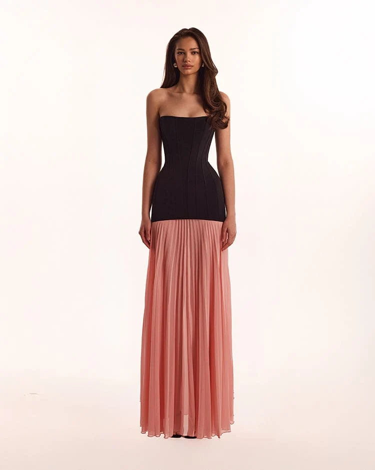 BlackPink dress with a pleated skirt Parisienne