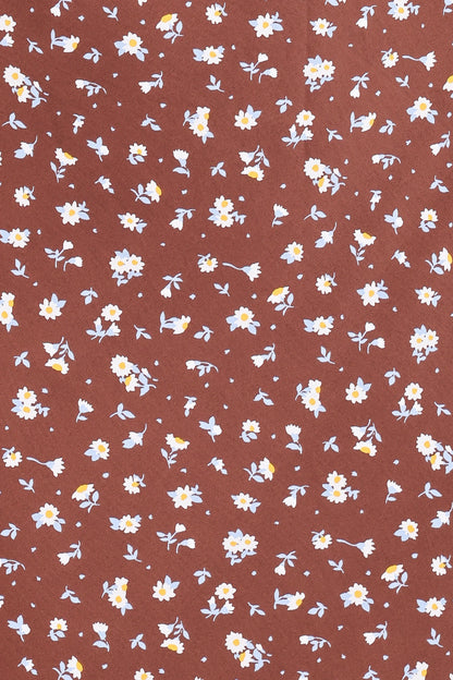 Talitha Maxi Dress Brown Floral