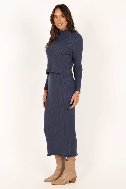 Payton Knitted Set Navy