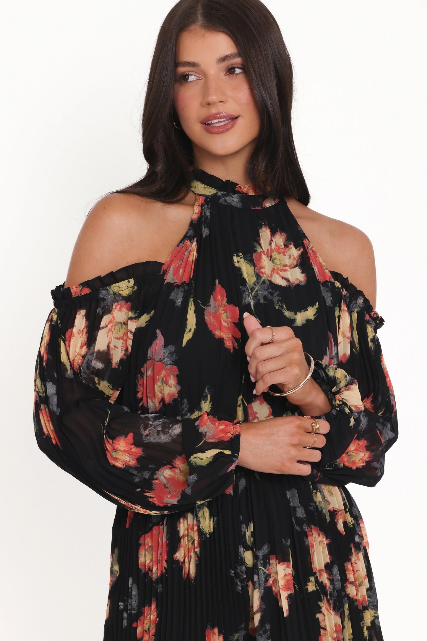 Hillary Romper Black Floral