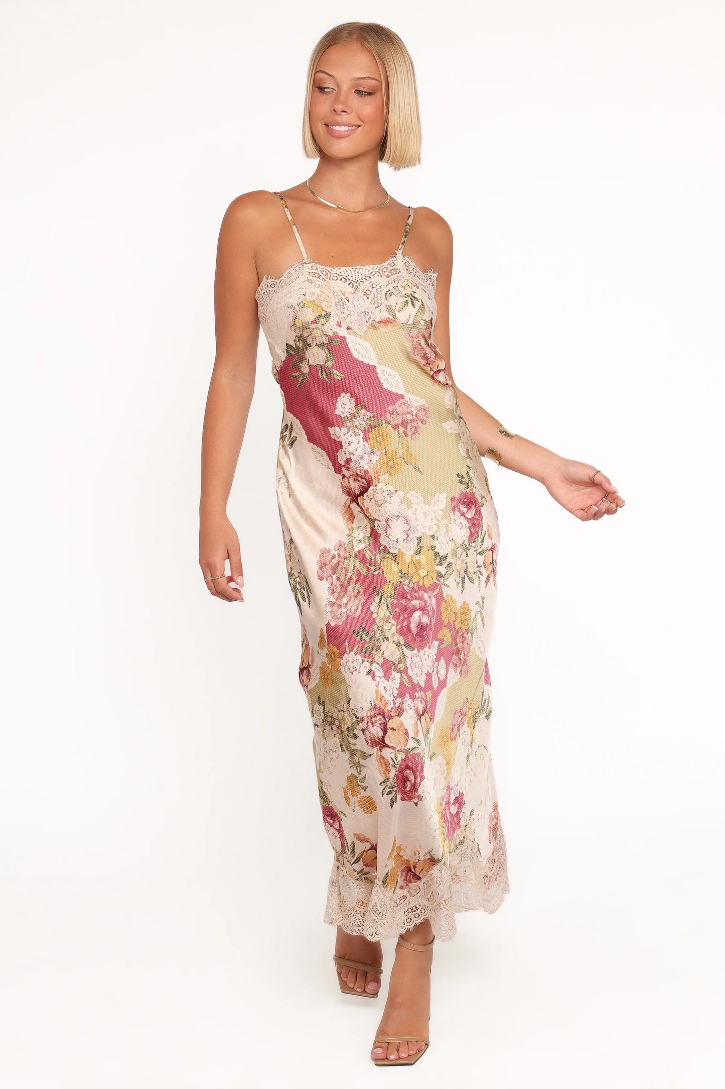 Laken Maxi Dress Patchwork Floral