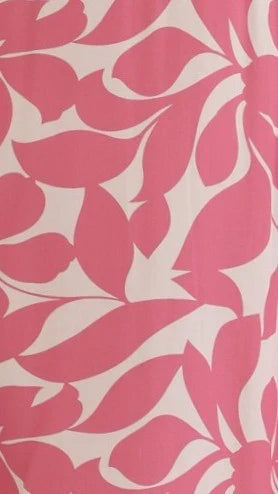 Seraphina Midi Dress Fuchsia White Print