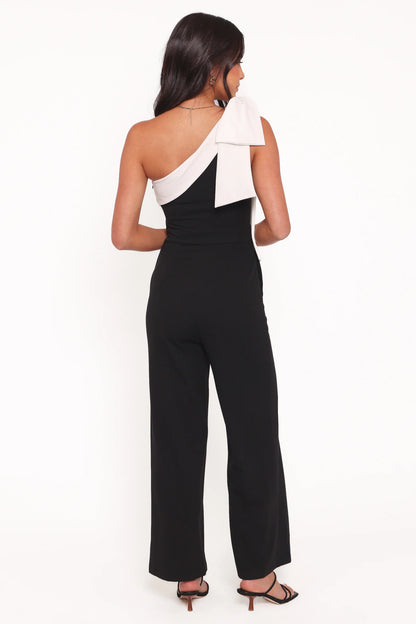 Pearla One Shoulder Jumpsuit Black