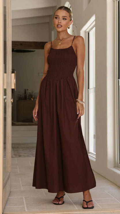 Gena Maxi Dress Chocolate