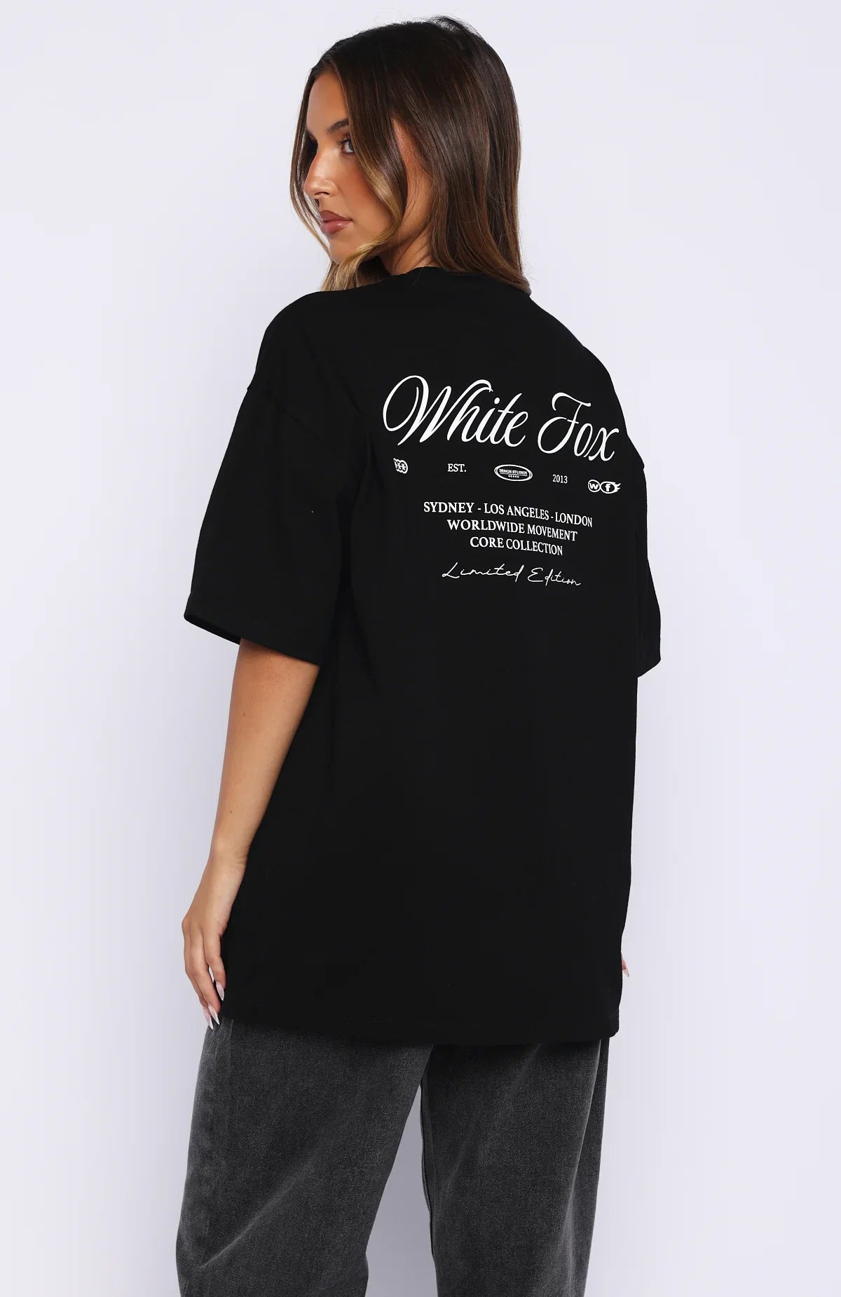 At Second Glance Oversized Tee Black
