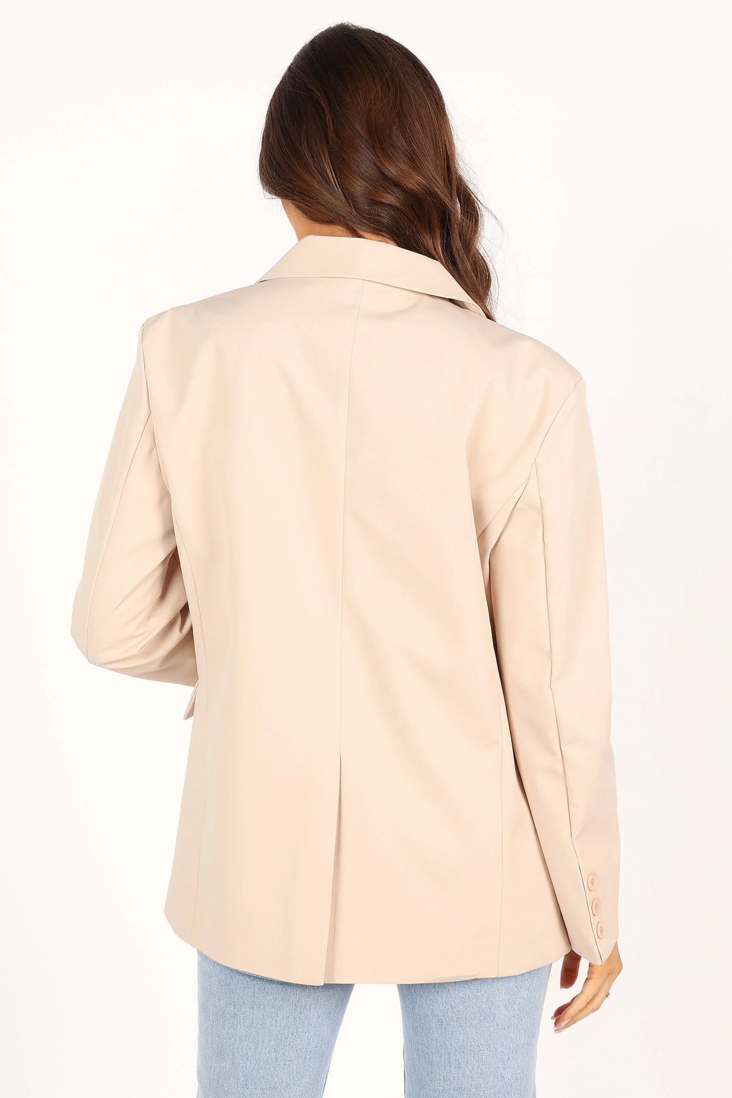 Myla Single Button Blazer Cream