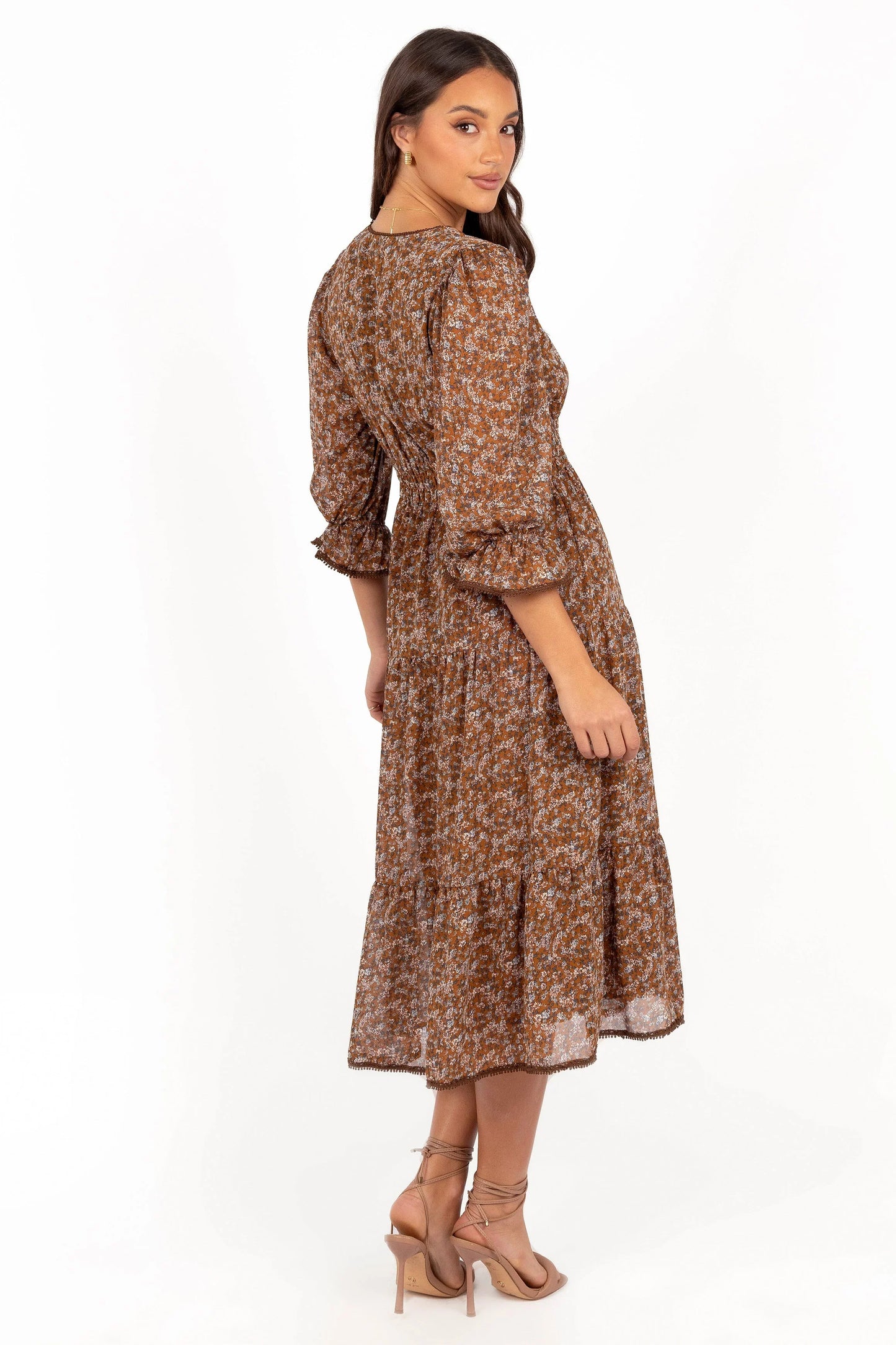 Simone Midi Dress Camel