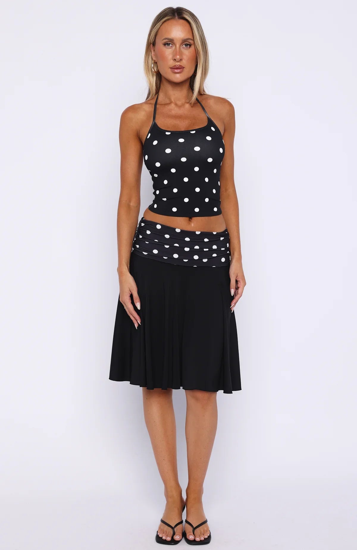 Weve Got That Spark Midi Skirt Black