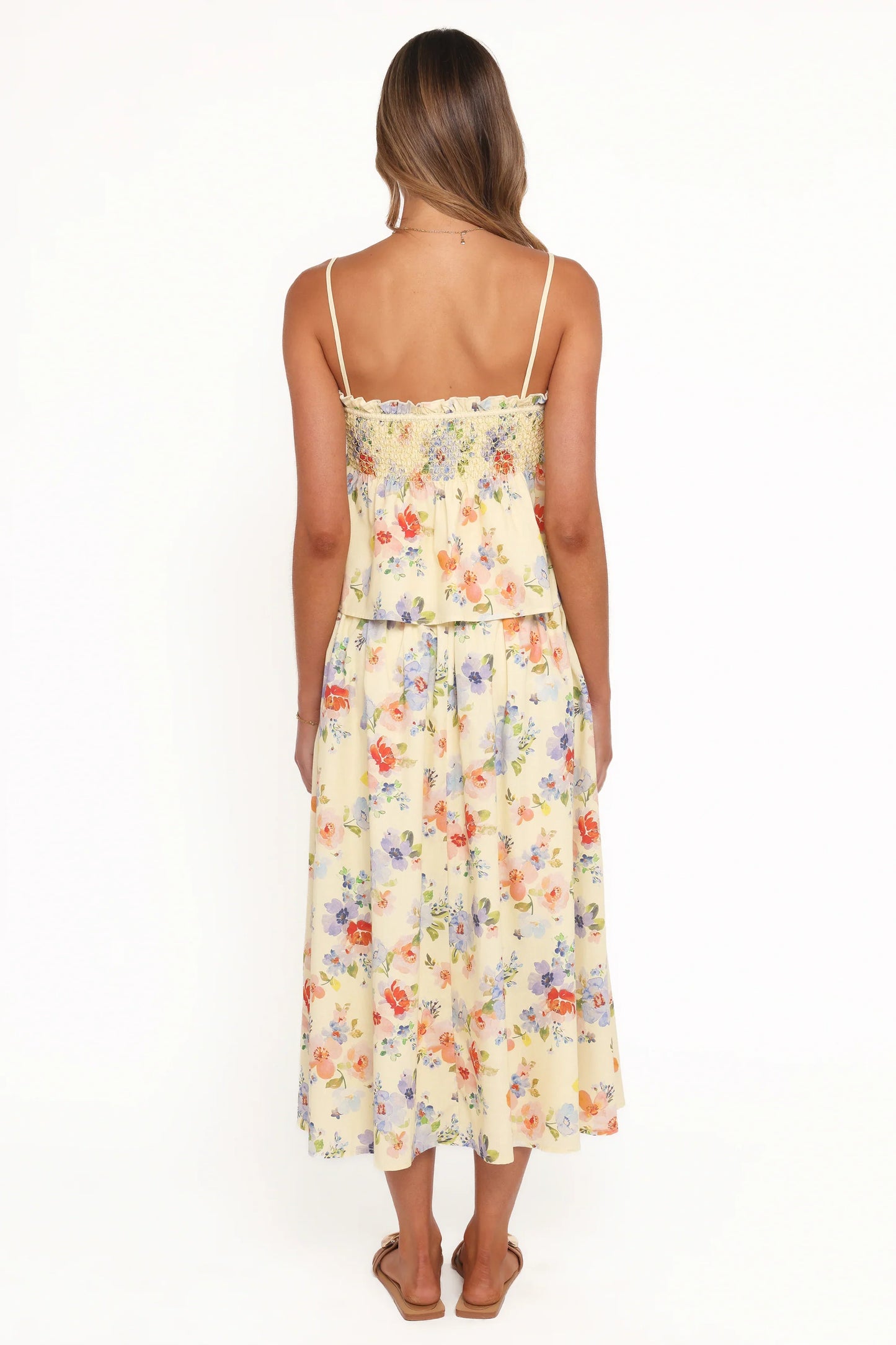 Saskia Maxi Skirt Lemon Floral