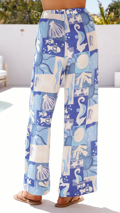 Maylin Pants Ocean Mirage