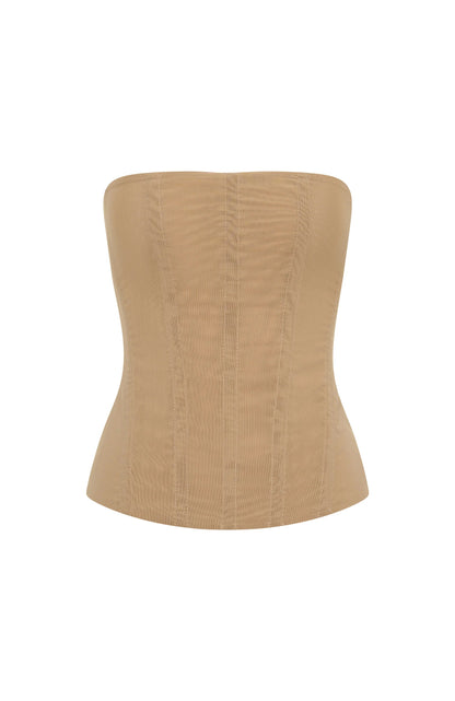 Tell Me A Secret Strapless Bustier Nude