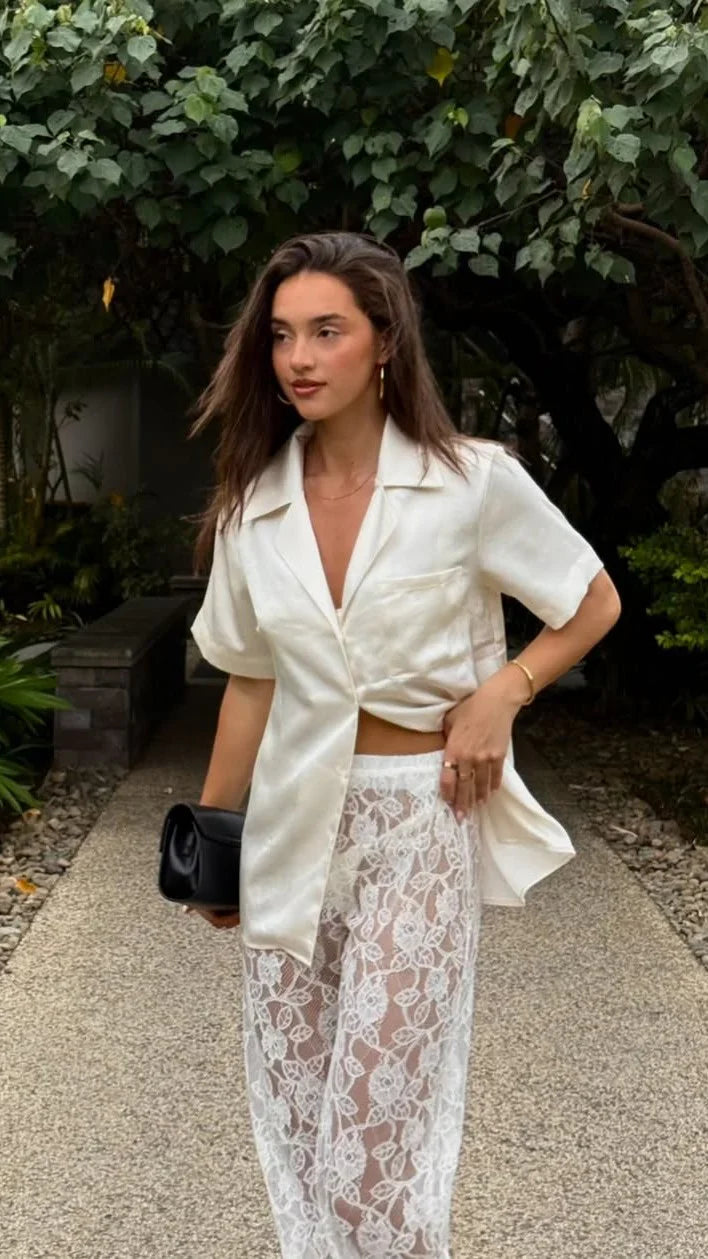 Baxter Pant White Lace