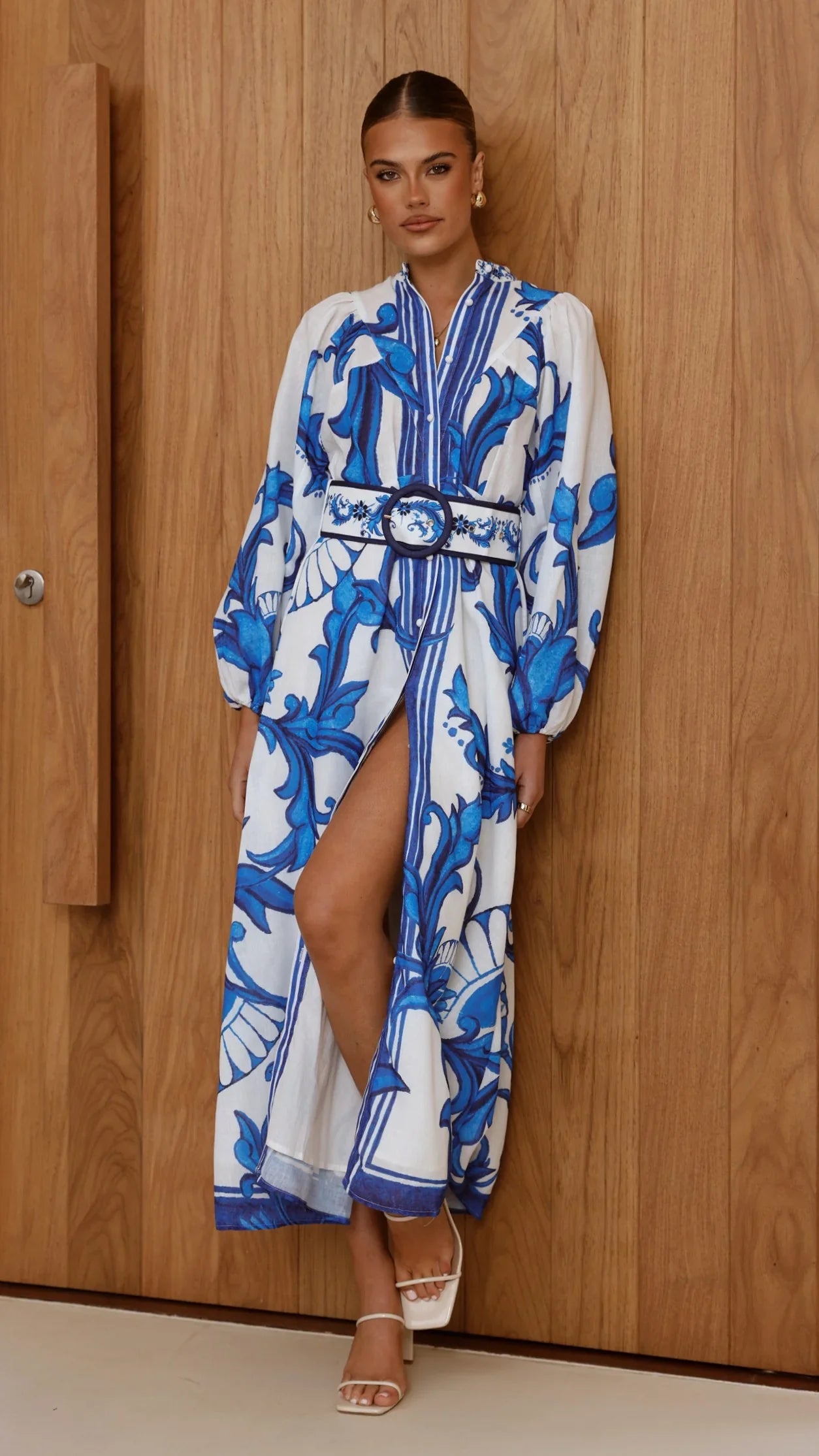 Carmal Long Sleeve Maxi Dress Paradise
