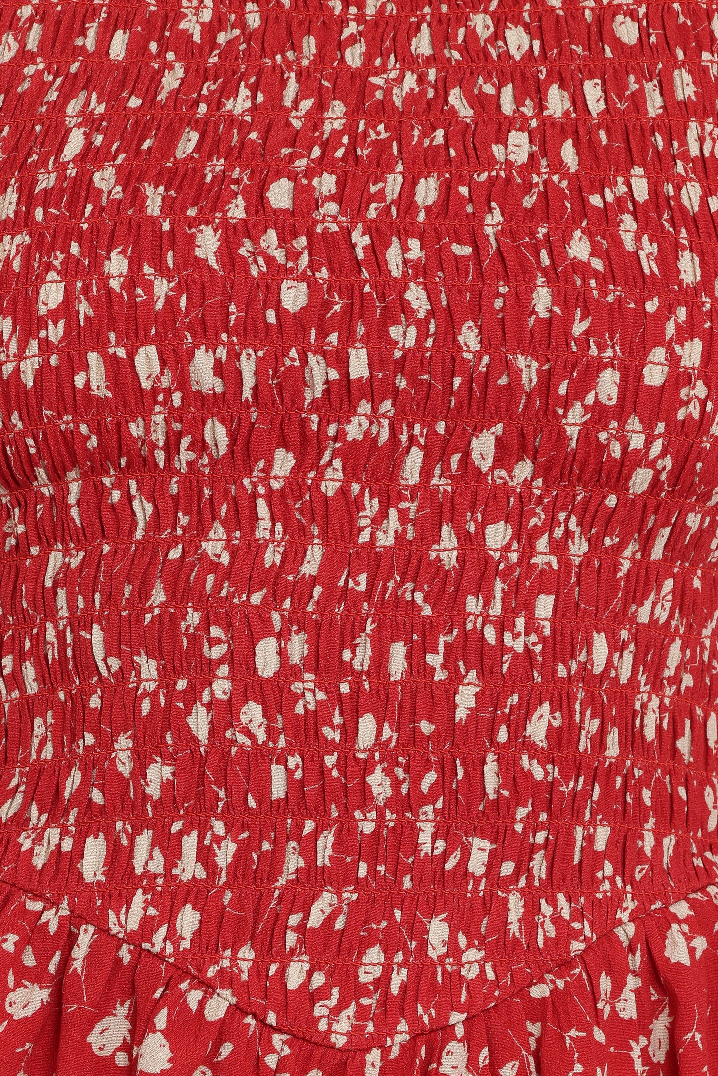 Zoella Peplum Top Red Floral