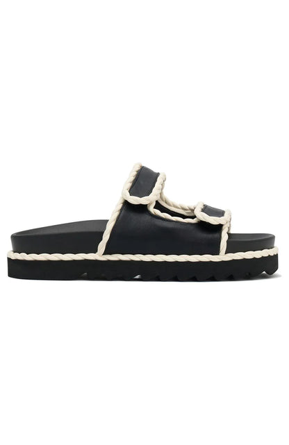 Joe Sandals Black Cream