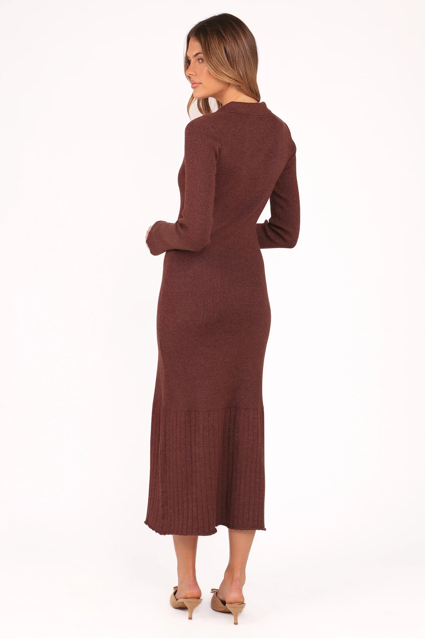Makenna Knit Dress Brown
