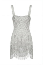 Ivory Embellished Lace Mini Dress