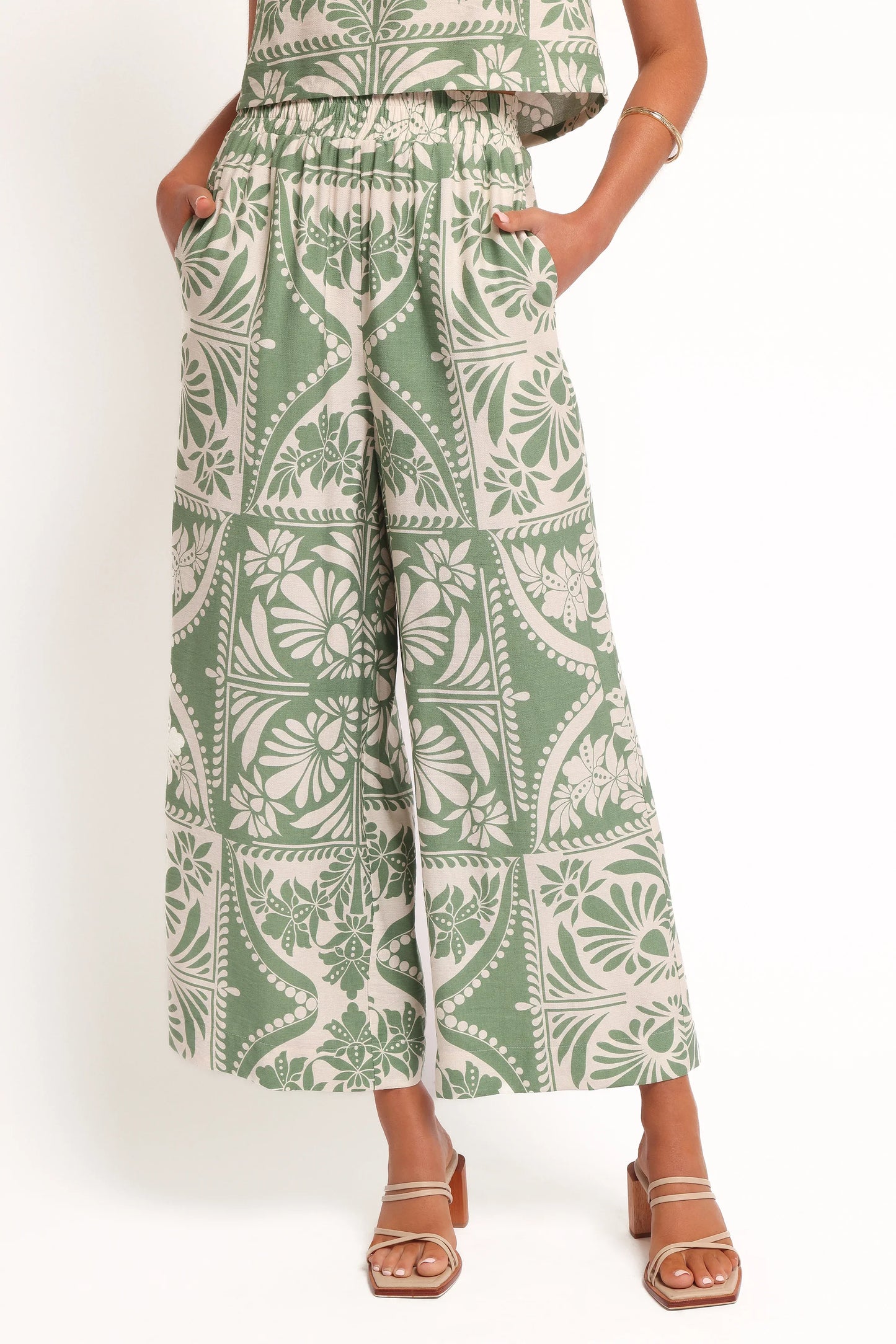 Nevin Pant Green Floral