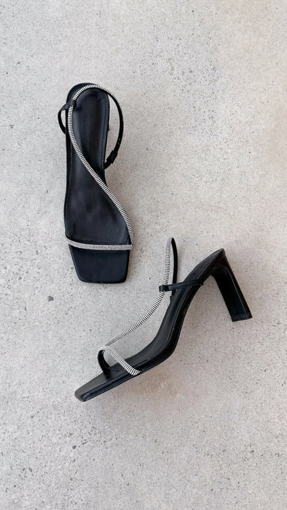 Kaye Heels Black Diamante