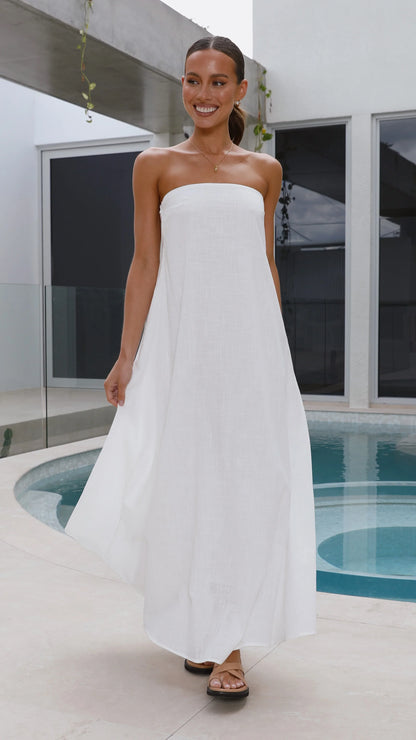 Connie Maxi Dress White