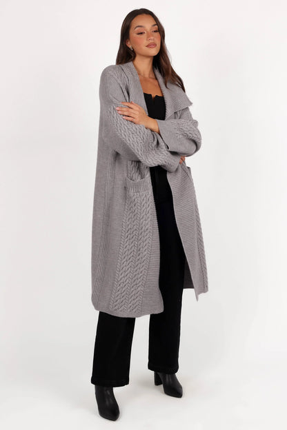 Soma Oversized Open Front Cardigan Grey