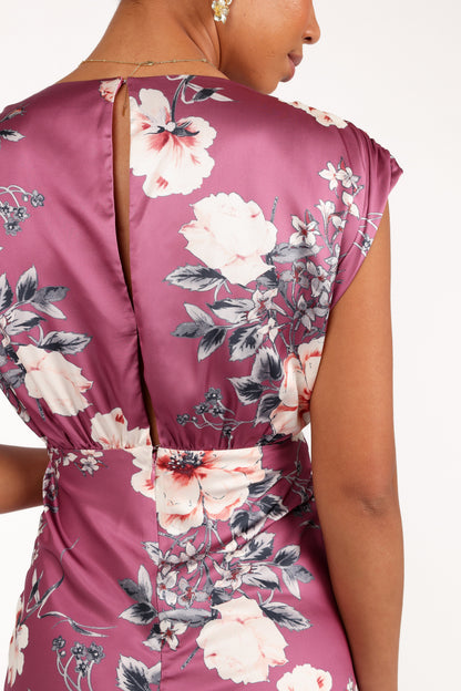 Amarlee Maxi Dress Dark Rose Floral