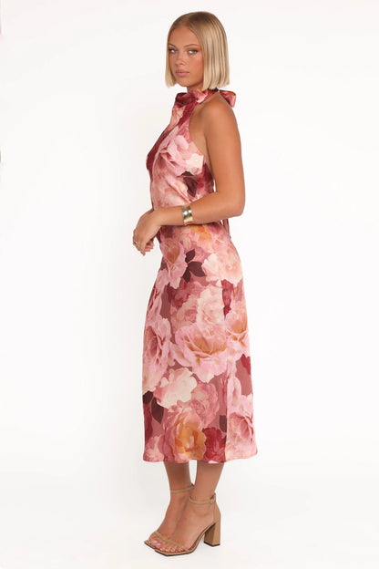 Lovett Maxi Halter Dress Botanical Garden