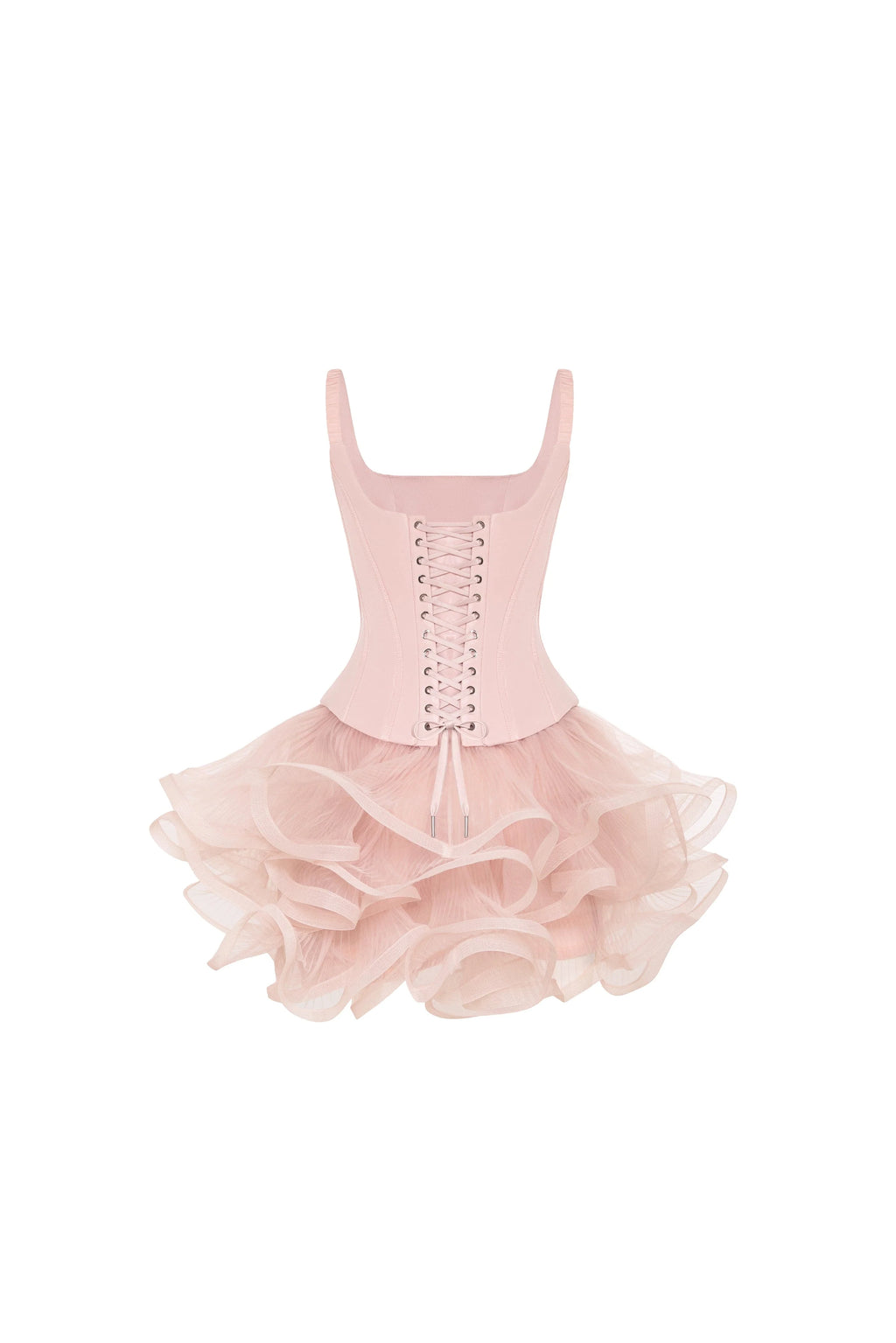 Sculptural flower like pink mini skirt