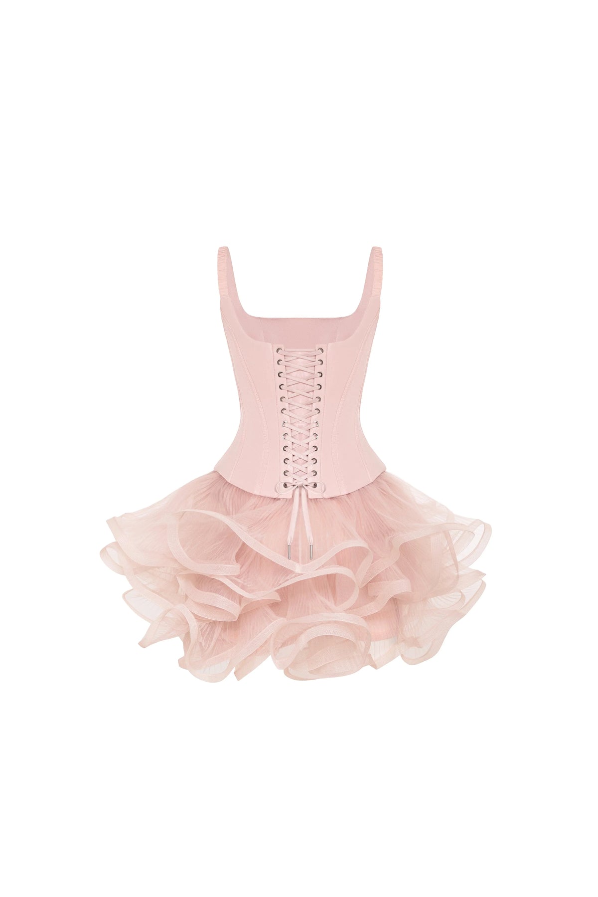 Sculptural flower like pink mini skirt