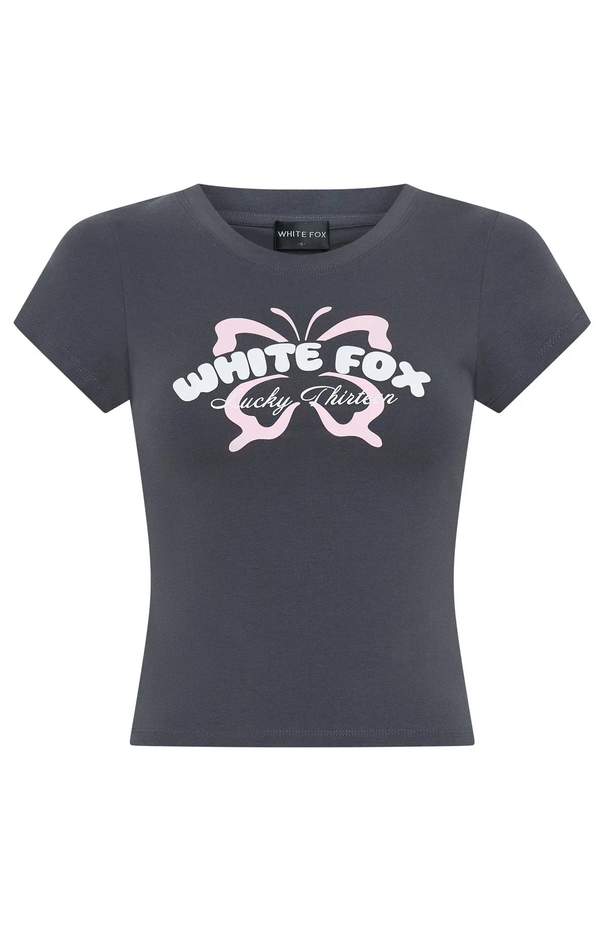 Lucky Thirteen Audrina Baby Tee Volcanic