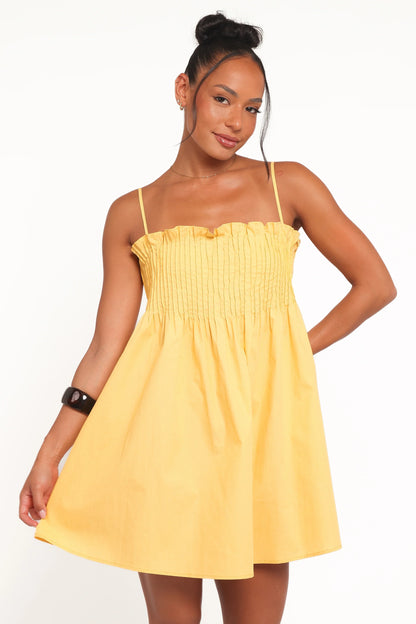 Carson Pleated Mini Dress Mango