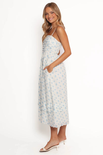 Lisette Midi Dress Blue