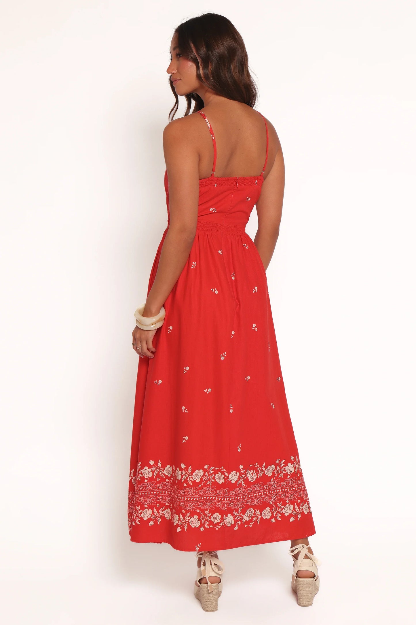 Madi Maxi Dress Red Floral Bandana