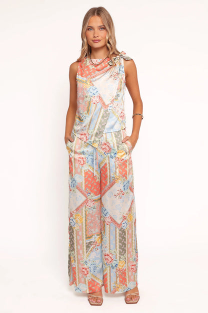 Charly Wide Leg Pant Bel Air Rose