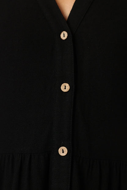 Natalya Midi Dress Black
