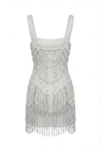 Ivory Embellished Lace Mini Dress