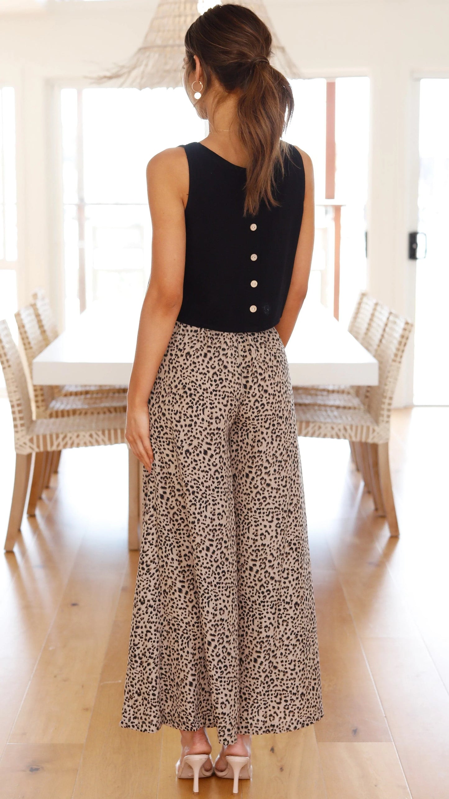 Persephone Crop Top Black