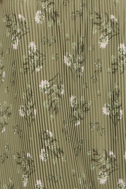 Sylvie Strapless Midi Dress Sage Botanical