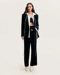 High rise black suit pants Xo Xo