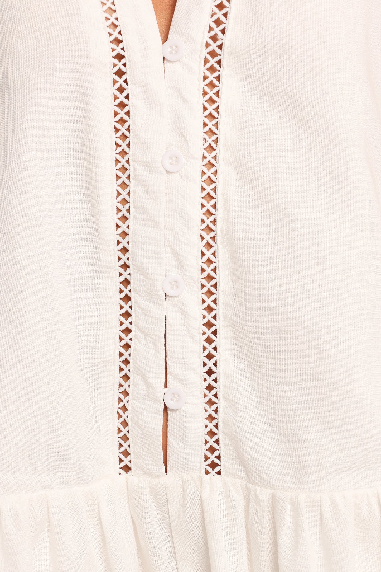 Hart Long Sleeve Mini Dress White