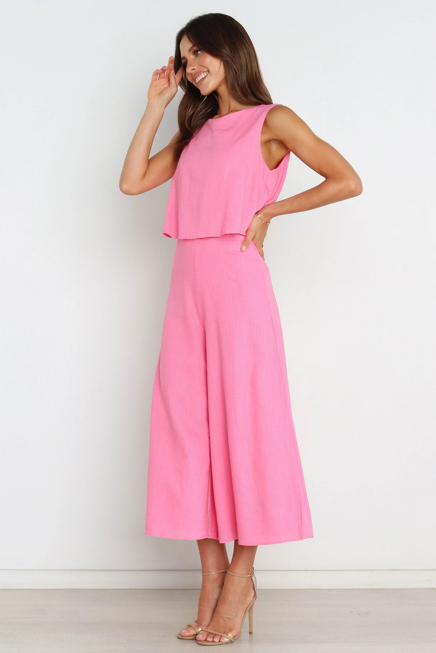 Femme Jumpsuit Pink