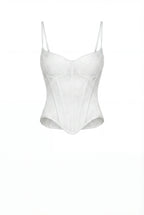 White Corset with Chantilly Lace