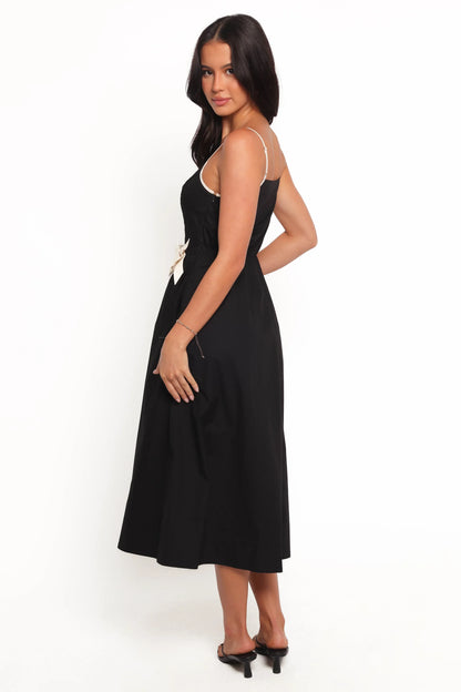 Tia Midi Dress Black