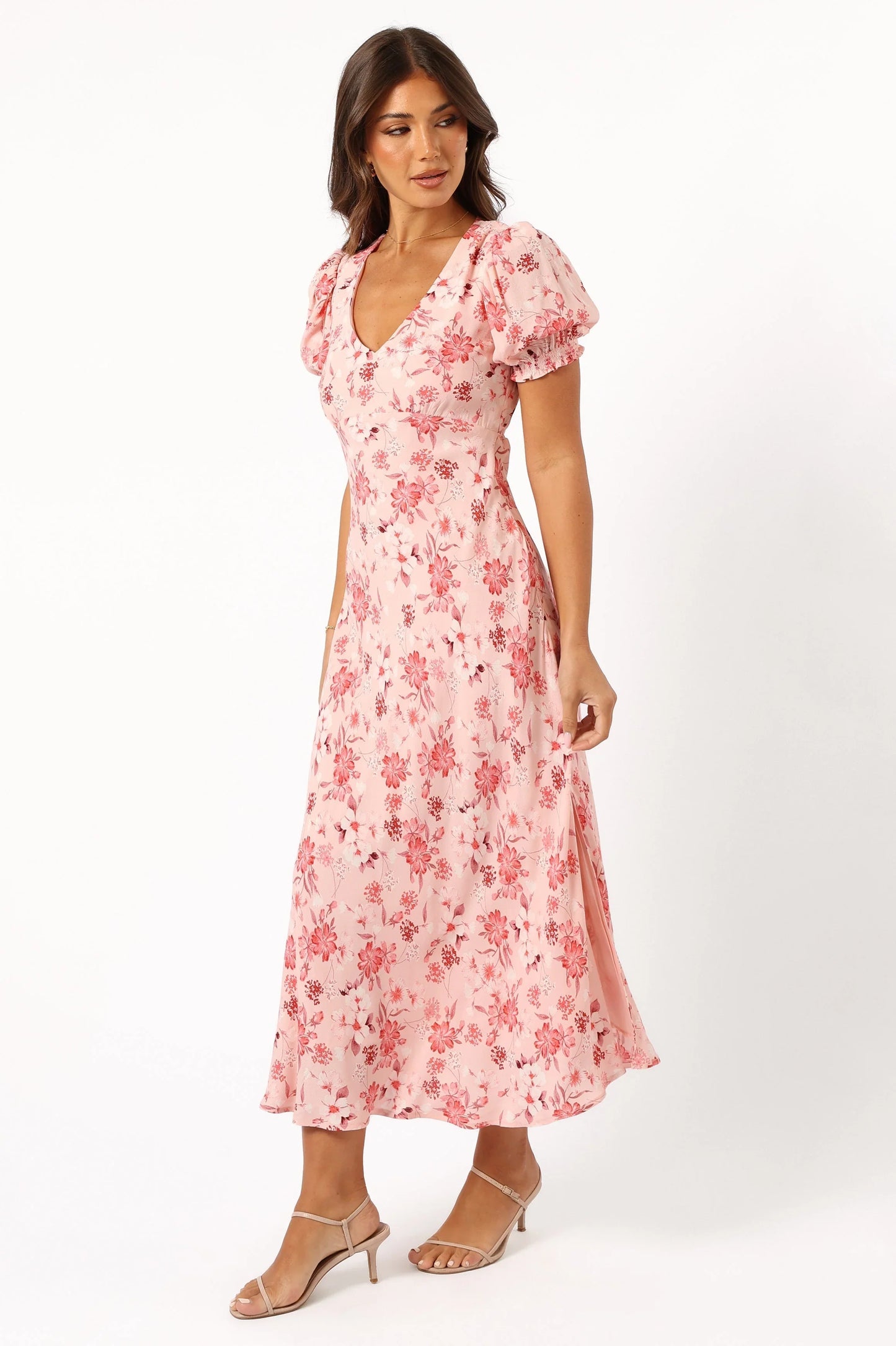 Sandra Midi Dress Blushed Garden