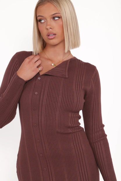 Valia Midi Dress Espresso