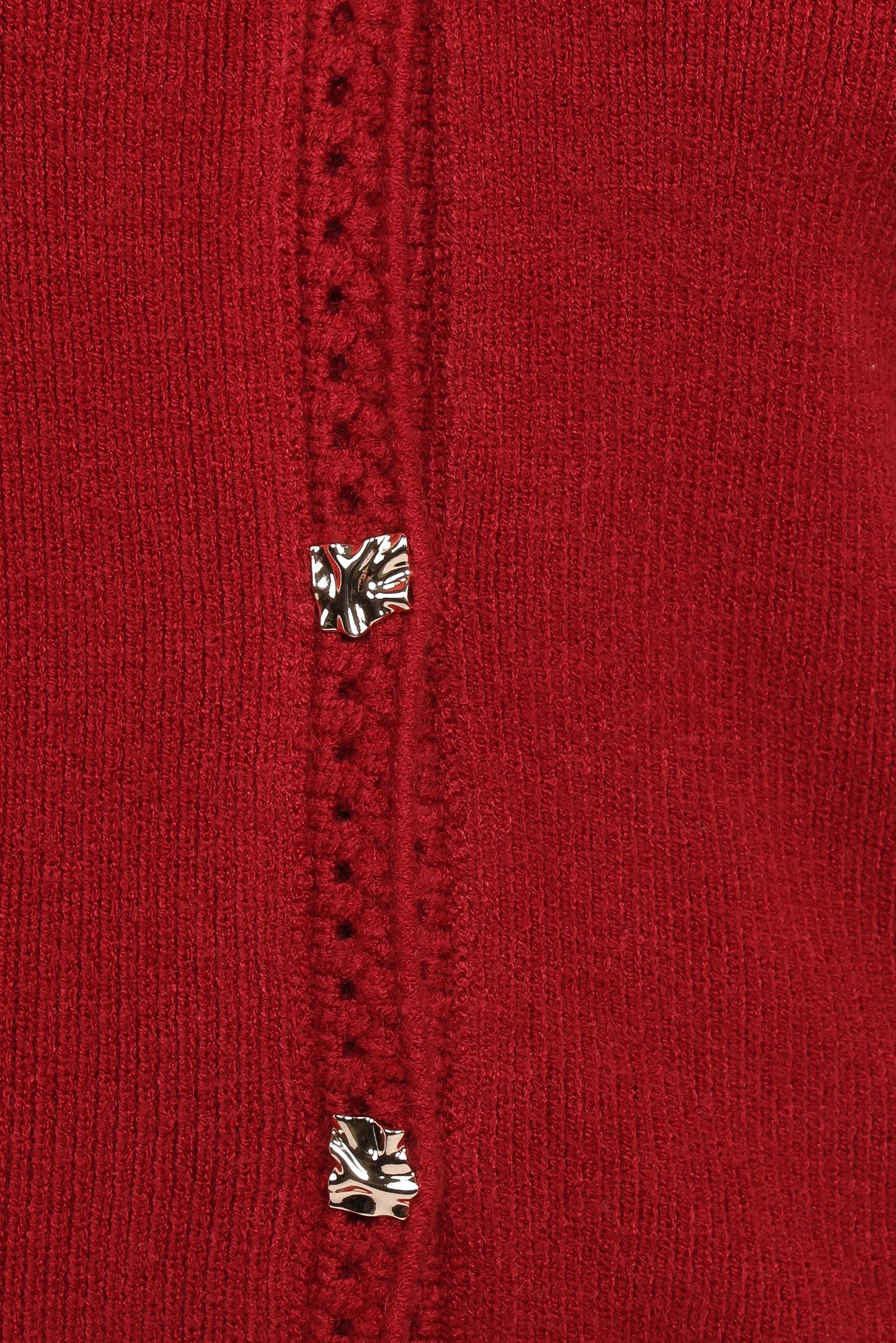 Quay Button Front Cardigan Red