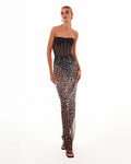 Crystal covered fabulous black maxi dress